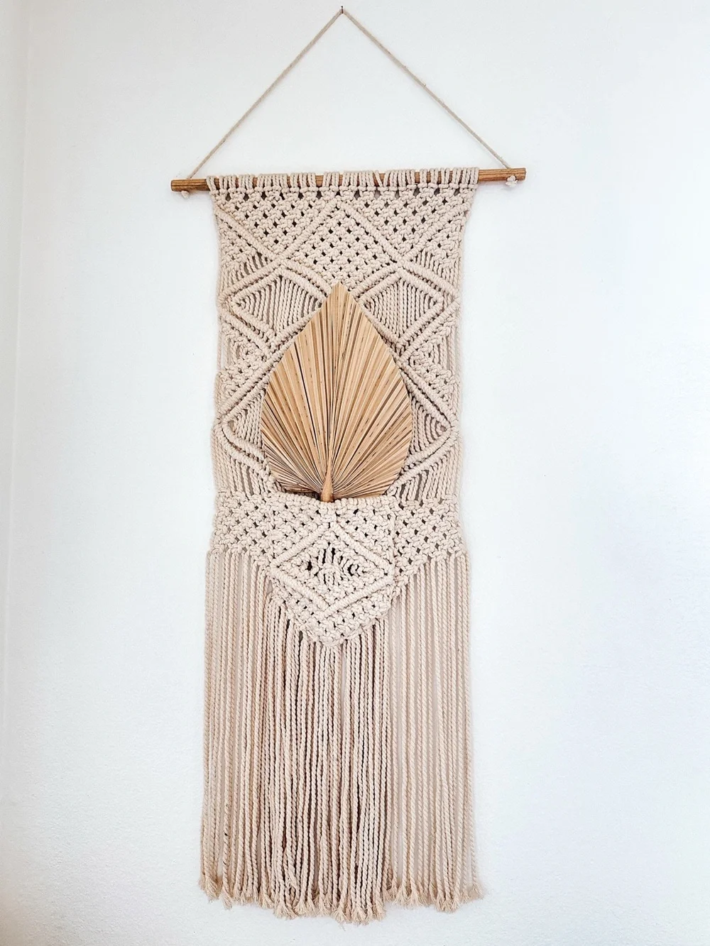 Large Macrame Wall Hanging with pocket